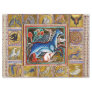 WEIRD MEDIEVAL BESTIARY,HORSES ,FOREST ANIMALS TISSUE PAPER