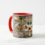 WEIRD MEDIEVAL BESTIARY, MUSIC,CAT PLAYING ORGAN MUG<br><div class="desc">Medieval bestiary playing musical instruments. Digital collage by Bulgan Lumini ©</div>