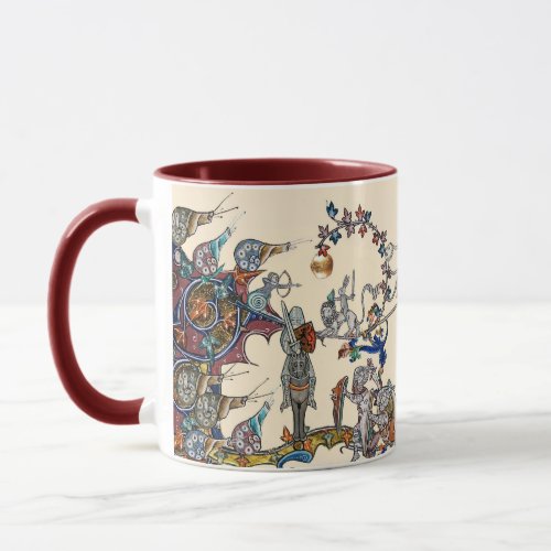 WEIRD MEDIEVAL BESTIARY WAR KNIGHTSGIANT SNAILS  MUG