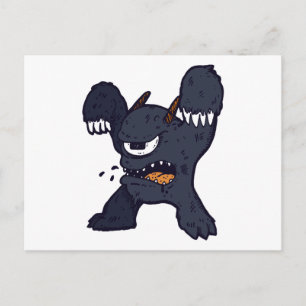 Weird Monster Postcard