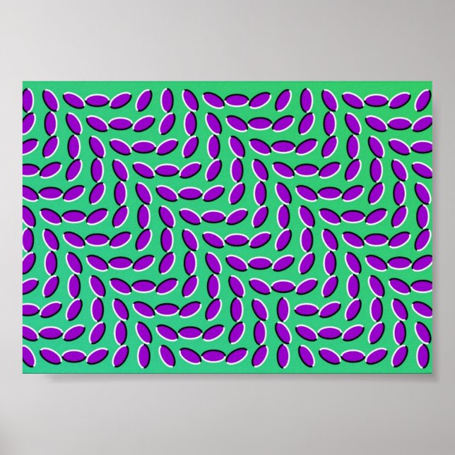 WEIRD OPTICAL ILLUSION looks like it's MOVING Poster (Front)