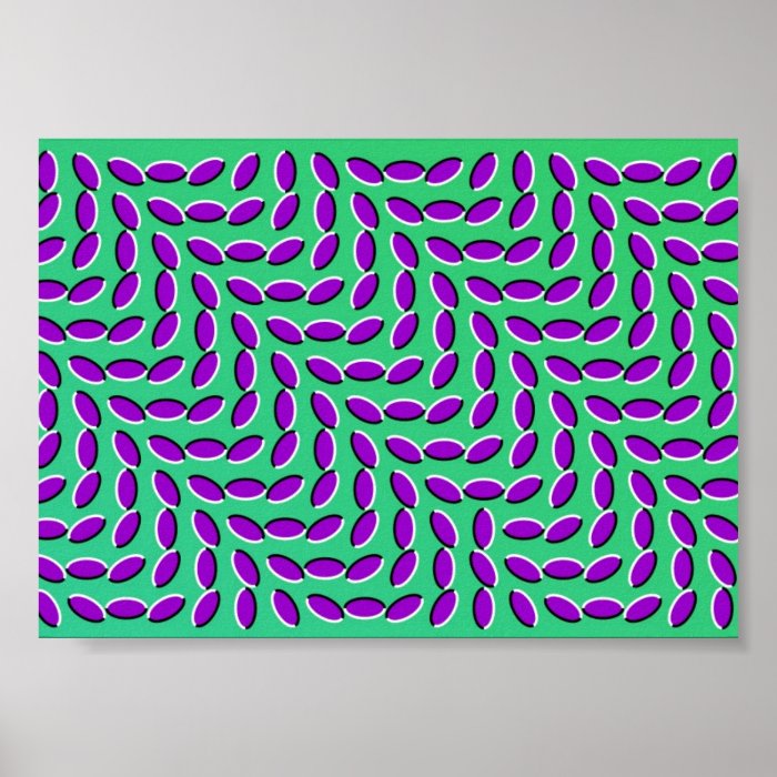 WEIRD OPTICAL ILLUSION looks like it's MOVING Posters