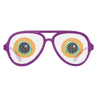 WEIRD Orange Eyes Googly Goggle Glasses