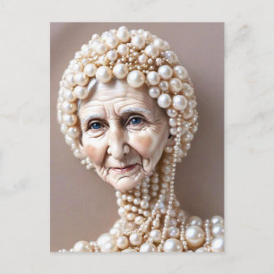 Weird Pearl Granny Postcard