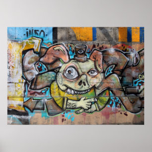 Weird Pig Face Poster