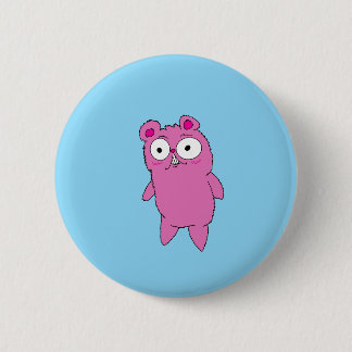 Weird Pink Bear Button