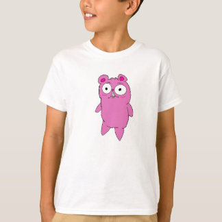 Weird Pink Bear Kid Shirt