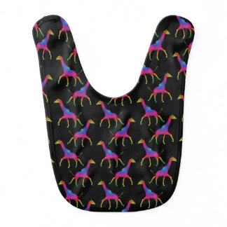 Weird Psychedelic Giraffe Bib