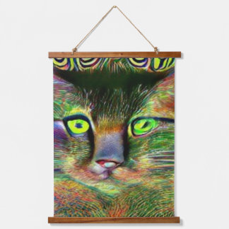 weird psychedelic kool katz 37 hanging tapestry