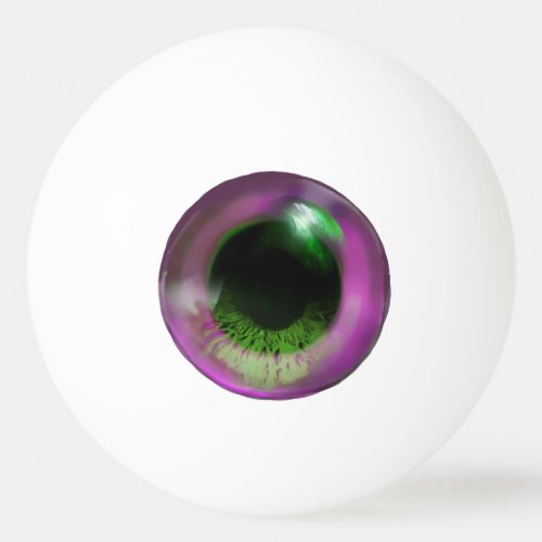 Weird Purple Trippy Funky Eye Ping Pong Ball