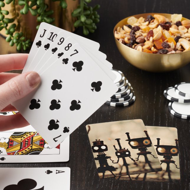 Weird Robot Ants Playing Cards (In Situ)