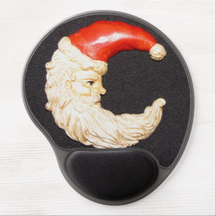 Weird Round Santa Gel Mouse Pad
