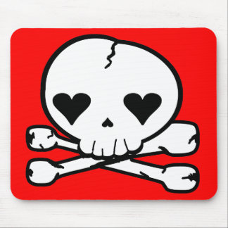 Weird Skull Goth Kawaii Style Mouse Pad