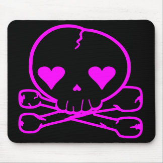 Weird Skull Goth Kawaii Style Mouse Pad