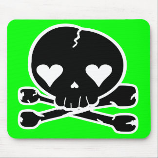 Weird Skull Goth Kawaii Style Mouse Pad