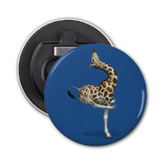 Weird Sportive Giraffe Bottle Opener