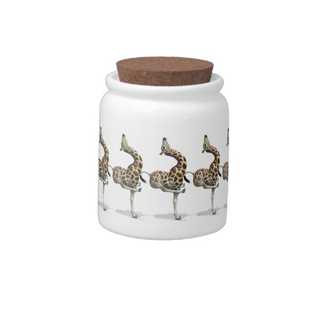 Weird Sportive Giraffe Candy Jar (Left)