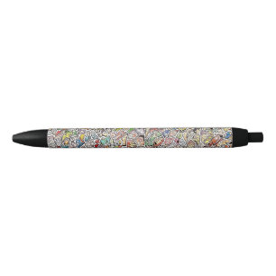 Weird Strange Cartoon Faces Illustration Pen