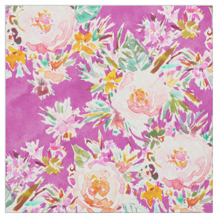 WEIRD STUFF Pink Floral Fabric
