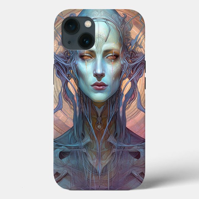 Weird Surreal Alien Woman Art Case-Mate iPhone Case (Back)