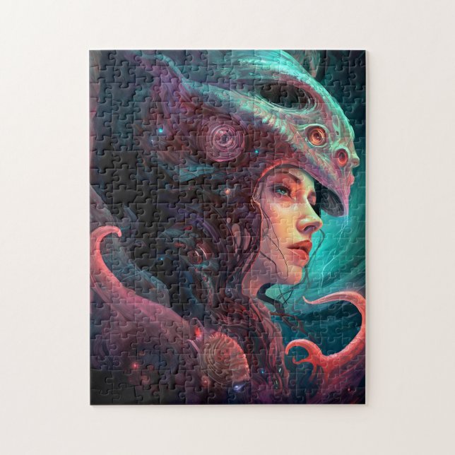 Weird Surreal Alien Woman Art Jigsaw Puzzle (Vertical)