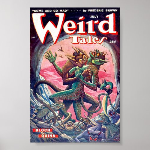 Weird Tales Comic Poster July
