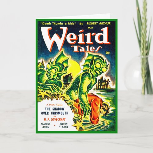 Weird Tales magazine May 1942 cover Card
