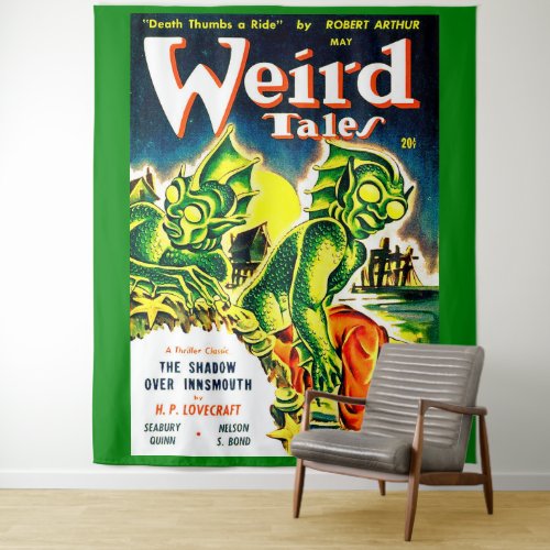 Weird Tales magazine May 1942 cover print Tapestry