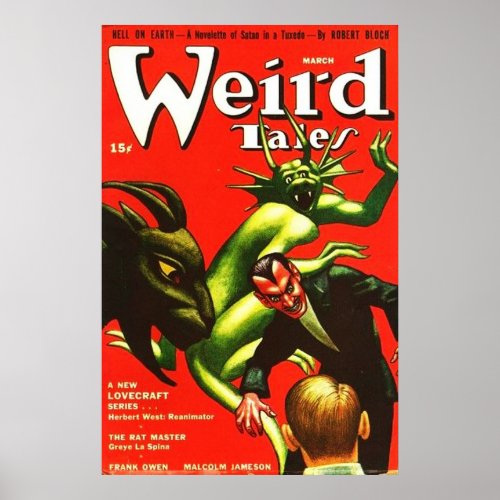Weird Tales March 1942 Poster