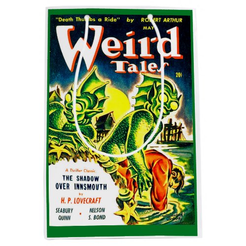 Weird Tales May 1942 cover print Medium Gift Bag