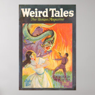 Weird Tales Through the Vortex 1926 Cover Poster