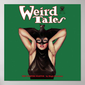 Weird Tales  Vintage Pulp Cover Art  Beautifully R Poster
