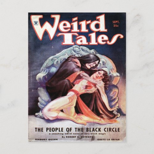 Weird Tales volume 24 number 03 September 1934 Postcard