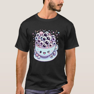 Weird Tea Pun Weirdcore Aesthetic Eyeball Tea Love T-Shirt