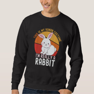 Weird This is My Human Costume I'm Really A Rabbi  Sweatshirt