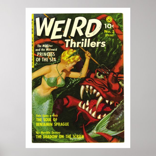 weird thrillers horror comic poster FROM 14.95 (Front)
