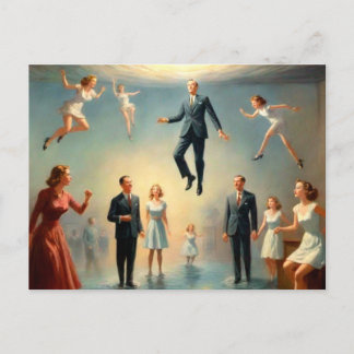 Weird Underwater People Postcard