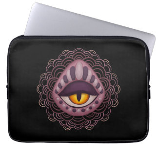 Weird Whimsical Spooky Eye Laptop Sleeve