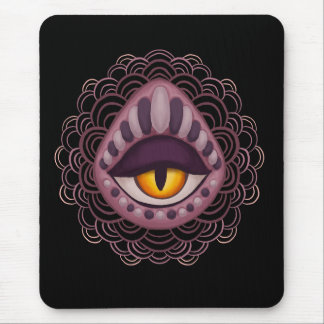 Weird Whimsical Spooky Eye Mouse Pad