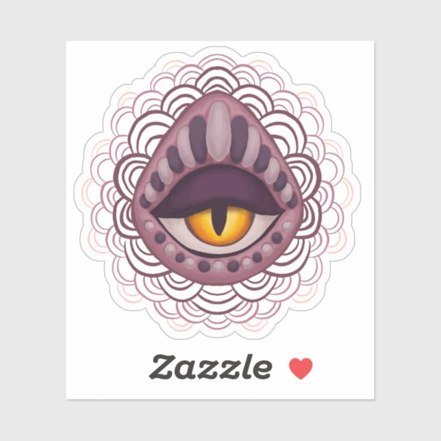 Weird Whimsical Spooky Eye Sticker (Sheet)