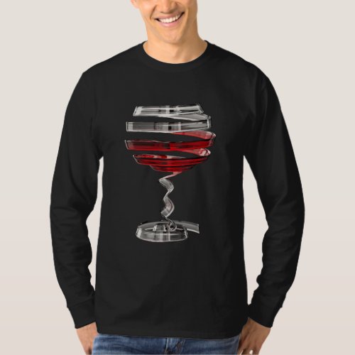 Weird Wine Glass Long Sleeve T_Shirt