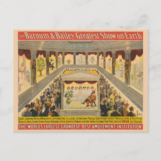 Weird & Wonderful Supernatural Illusions In Hall Postcard (Front)