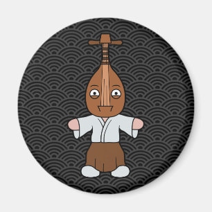 Weird Yokai Biwa-bokuboku- Japanese Monster Magnet