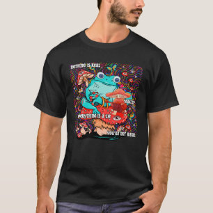 Weirdcore Aesthetic Mushrooms with Eyes Fungi Mush T-Shirt