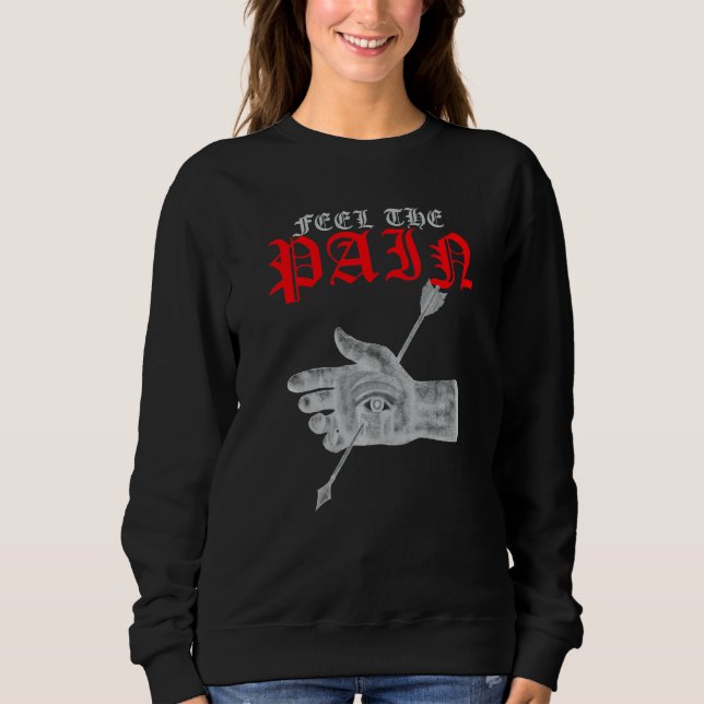 Weirdcore Dreamcore Aesthetic Hand And Weird Eyeba Sweatshirt (Front)