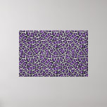 Weirdly Zen Stretched Canvas Print Purple Abstract