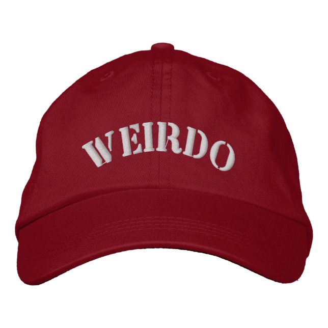 WEIRDO  EMBROIDERED BASEBALL CAP (Front)