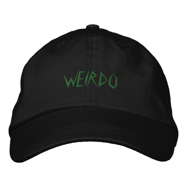 WEIRDO EMBROIDERED BASEBALL HAT (Front)