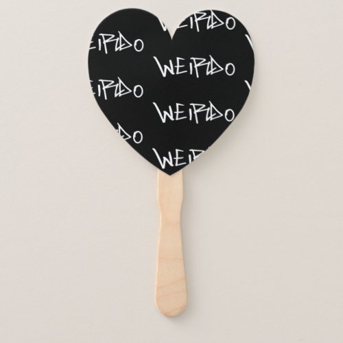 Weirdo Punk Style Weird Emo Goth Heavy Metal Hand Fan