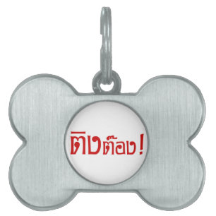 Weirdo! ☆ Ting Tong in Thai Language Script ☆ Pet Name Tag